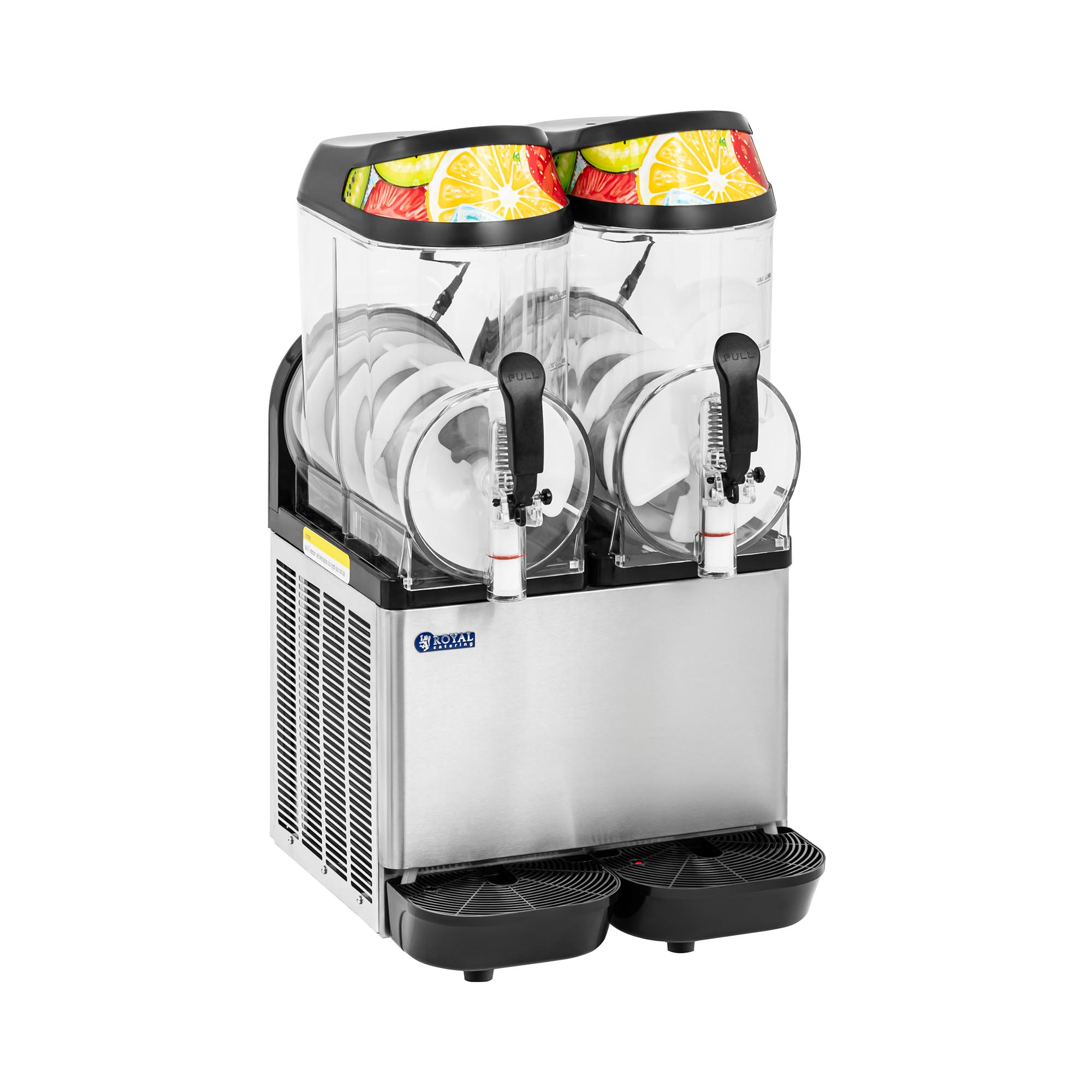 Royal Catering Slushmachine - 2 x 12 L - LED-verlichting - digitaal bedieningspaneel - Koninklijke Horeca