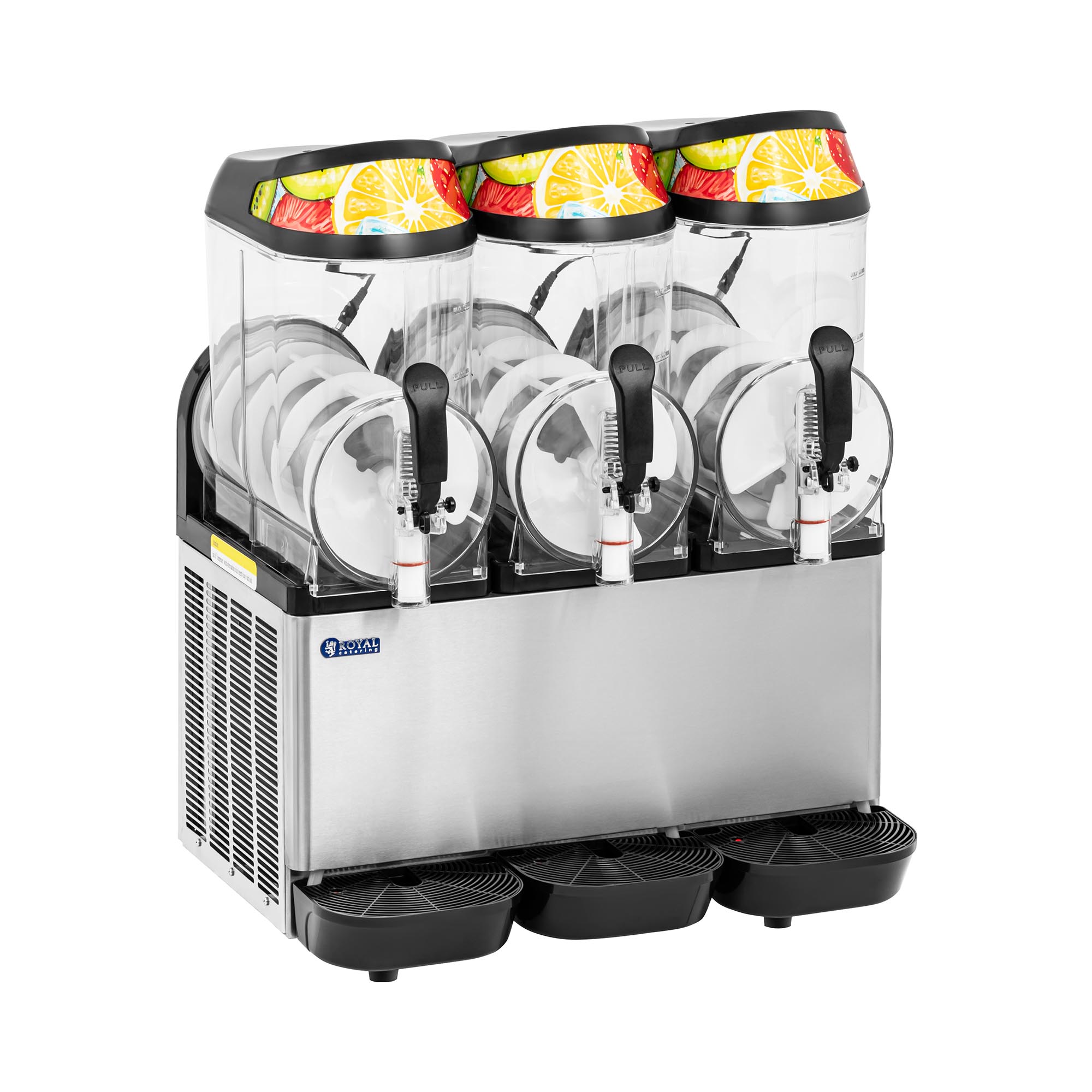 Royal Catering Slushmachine - 3 x 12 L - LED-verlichting - digitaal bedieningspaneel - Koninklijke Horeca