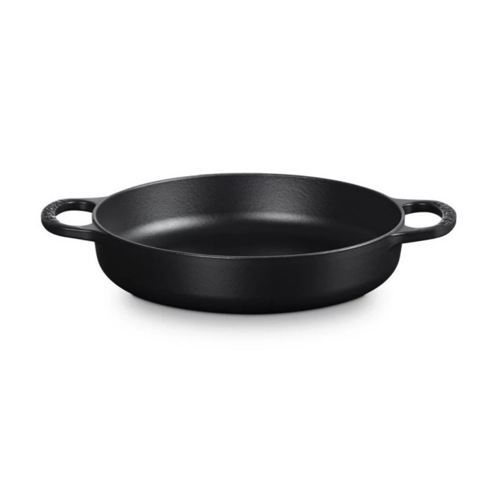 LE CREUSET  Gietijzer - Hapjespan 2 grepen 28cm Mat Zwart