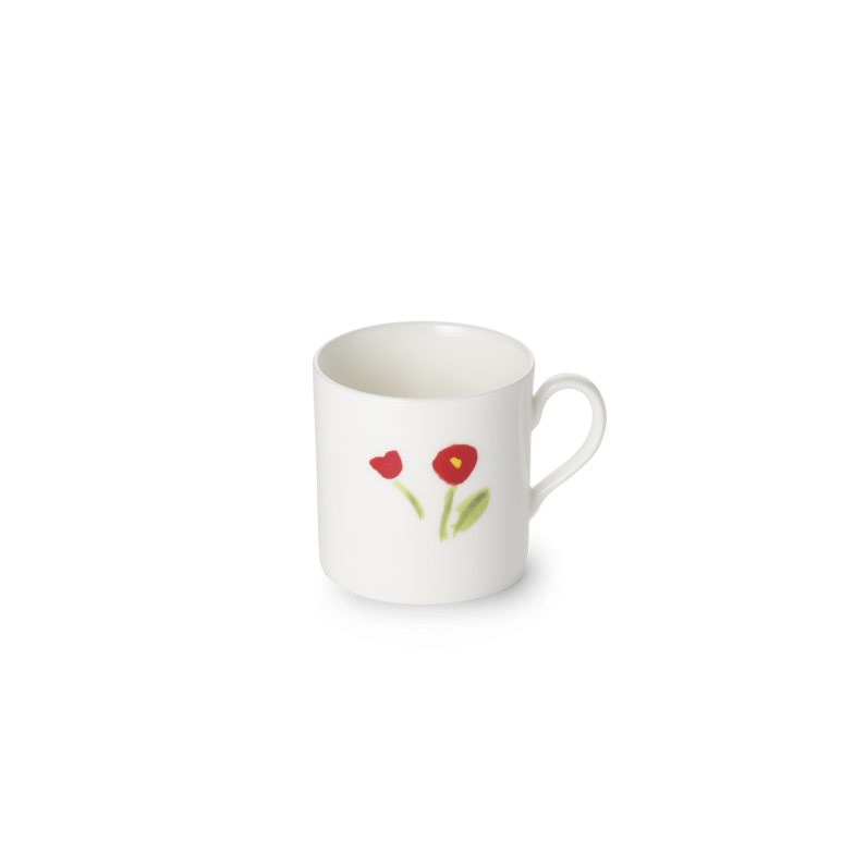 DIBBERN  Impression Red Flower Conical Espressokop 0,10l