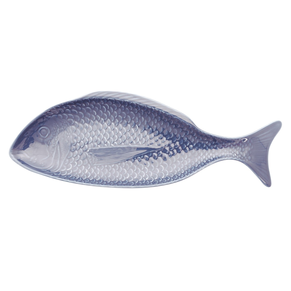 POINT-VIRGULE  Seafood - Visschaal 40x14cm blauw