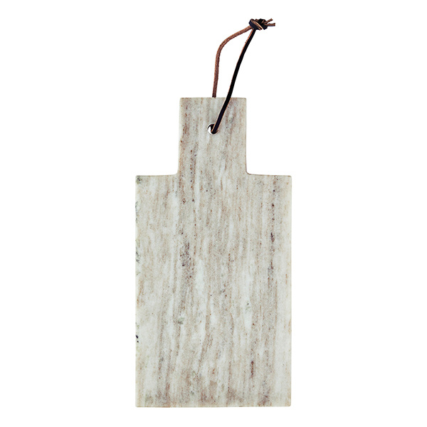 Madam Stoltz-collectie Marmeren snijplank Beige 15x30x1,5 cm