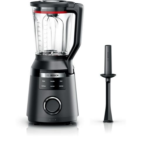 BOSCH Standmixer VitaPower Serie 6 MMBD665B1, Hochleistungsmixer, 45.000 rpm, schwarz, 1800 W, 2l, 6 Automatikprogramme inkl heiße Suppe, Stopfer, Sicherheitsdeckel