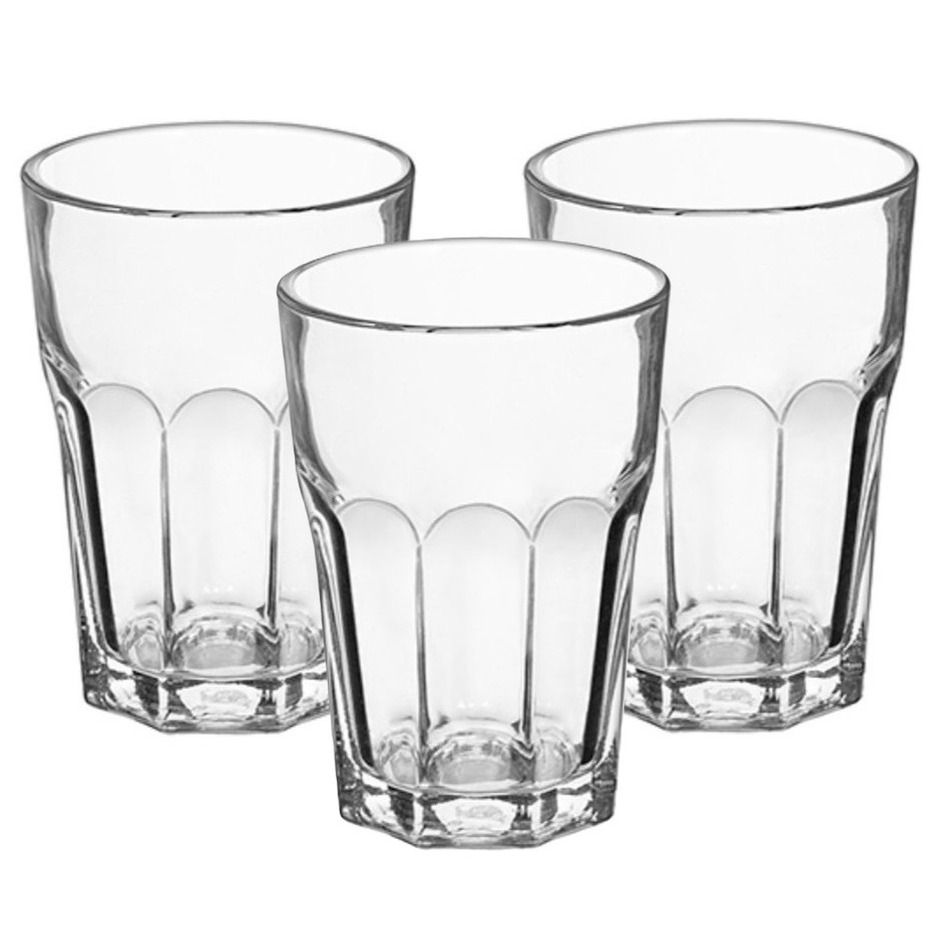 Alessandro Waterglas Casablanco - 360 ml - 3x- drinkglazen - 8,5x12cm -