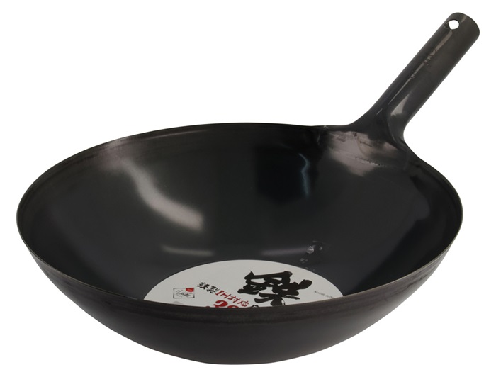 Tokyo Design Studio  Kitchen Iron - Wok IH Bodem plat 33cm - 34,5x50x21cm