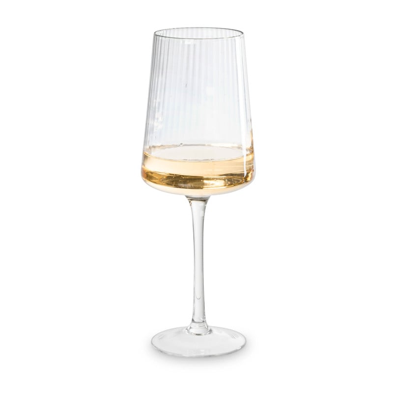 Xenos Wijnglas streep klein - glas - 300 ml