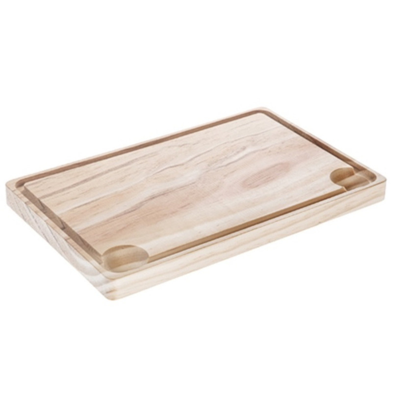 CM Snijplank blank hout - met sapgeul - 20 x 30 x 2  - keuken serveerplanken/broodplanken -