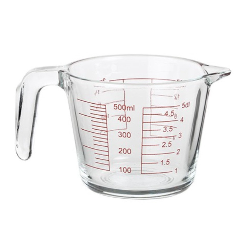 Alessandro Maatbeker - 500 ml - glas - litermaat - magnetronbestendig -