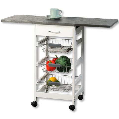 KESPER for kitchen & home Keukentrolley Rollwagen - wit, FSC