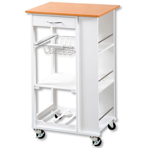 KESPER for kitchen & home Keukentrolley Rollwagen, wit, FSC