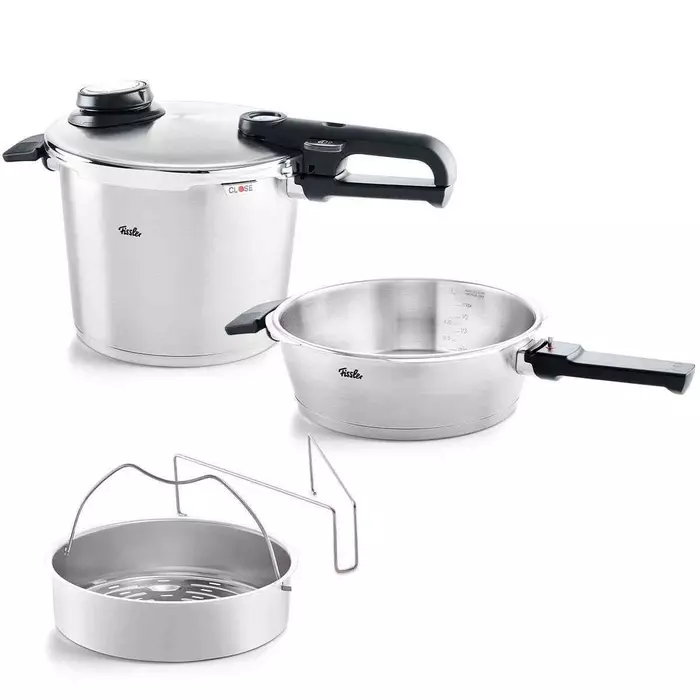 Fissler Vitavit Premium Snelkookset met Inzet, 2,5L / 6L