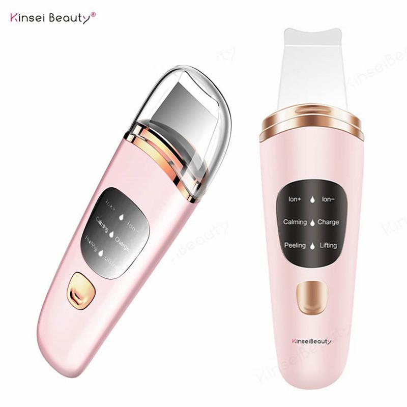 Kinsei Beauty Ultrasone huidscrubber Gezichtsreiniger Anti-age Huidverstrakking Exfoliatie Schoonheidsinstrument