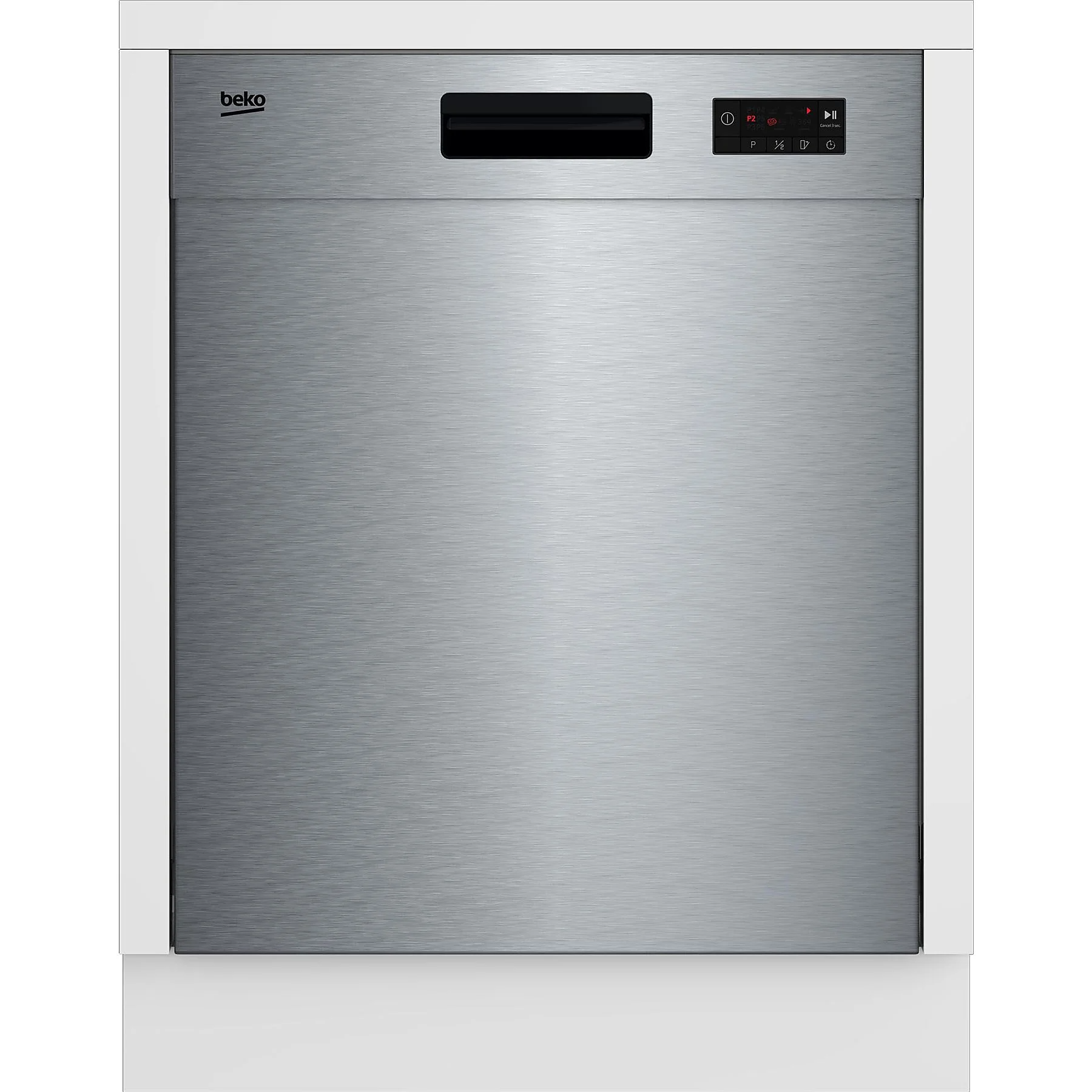 Beko BDUN15430X Unterbau-Geschirrspüler 60 cm edelstahl antiFingerprint / D