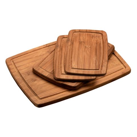 KESPER for kitchen & home Snijplank Plank van FSC-gecertificeerd bamboe (set, 4 stuks)