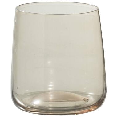 Leen Bakker Waterglas Ivy - bruin - 340 ml