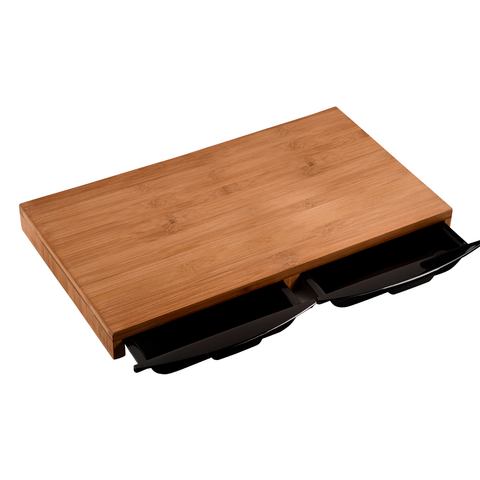 KESPER for kitchen & home Snijplank Plank met 2 opvangschalen, FSC (set, 3 stuks)