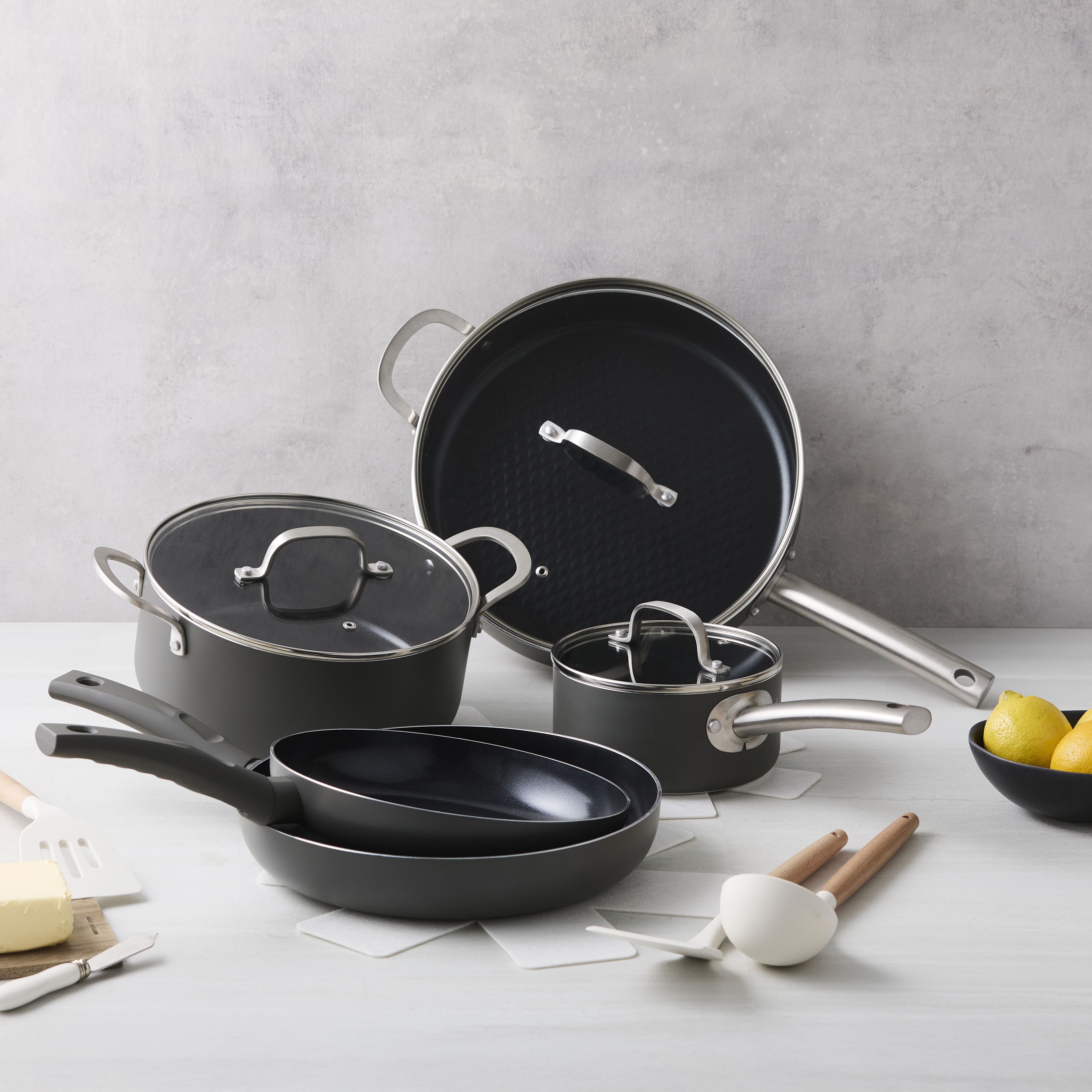 ISENVI Murray Chef Gourmet - Compleet met Avon - Pannenset 14 delig - RVS&Ergo grepen