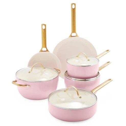 Greenpan Padova Blush Pink 10-delige Pannenset - Copy