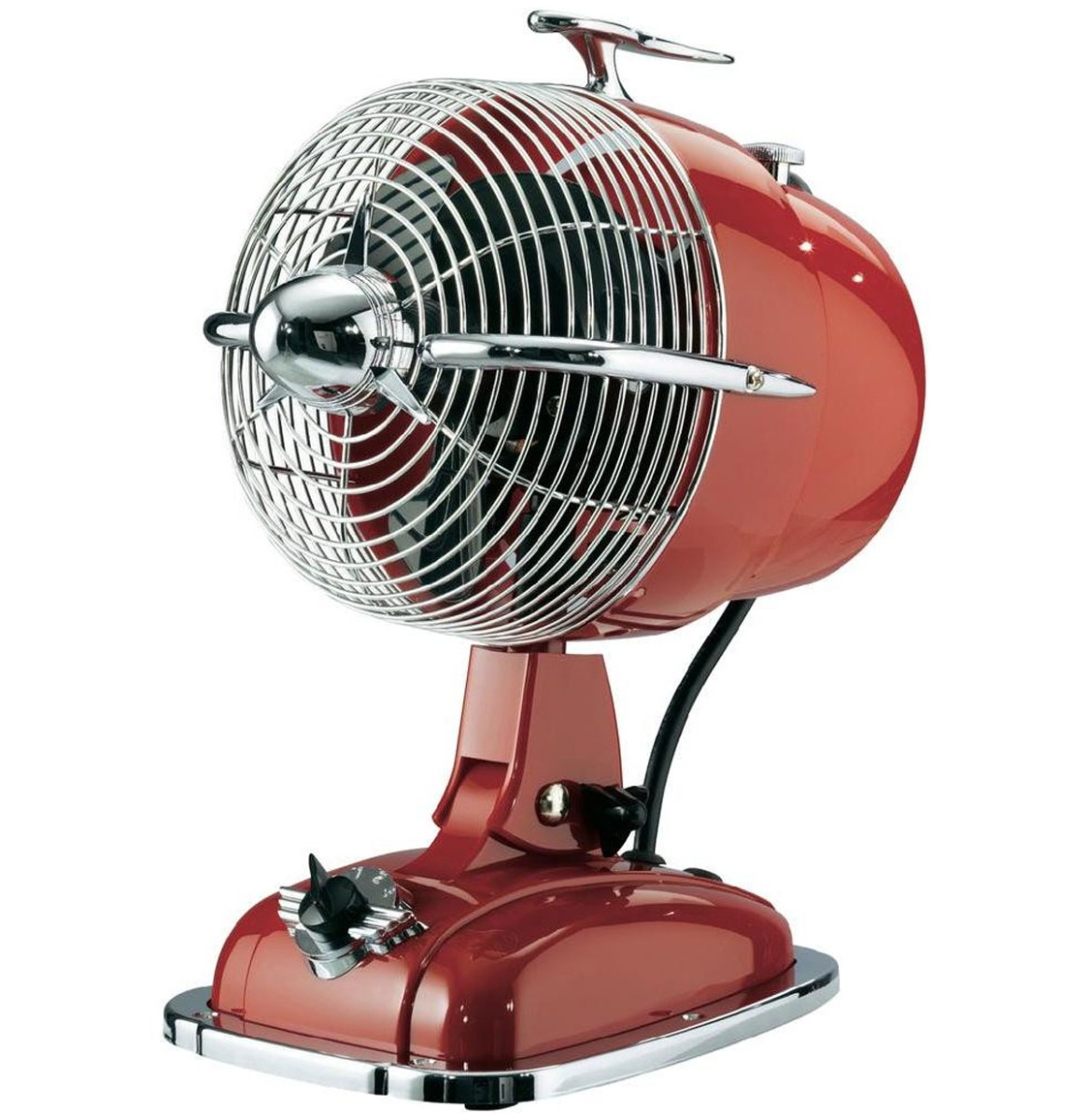 Fiftiesstore Casafan Retrojet Tafelventilator Rood (SHOWMODEL)