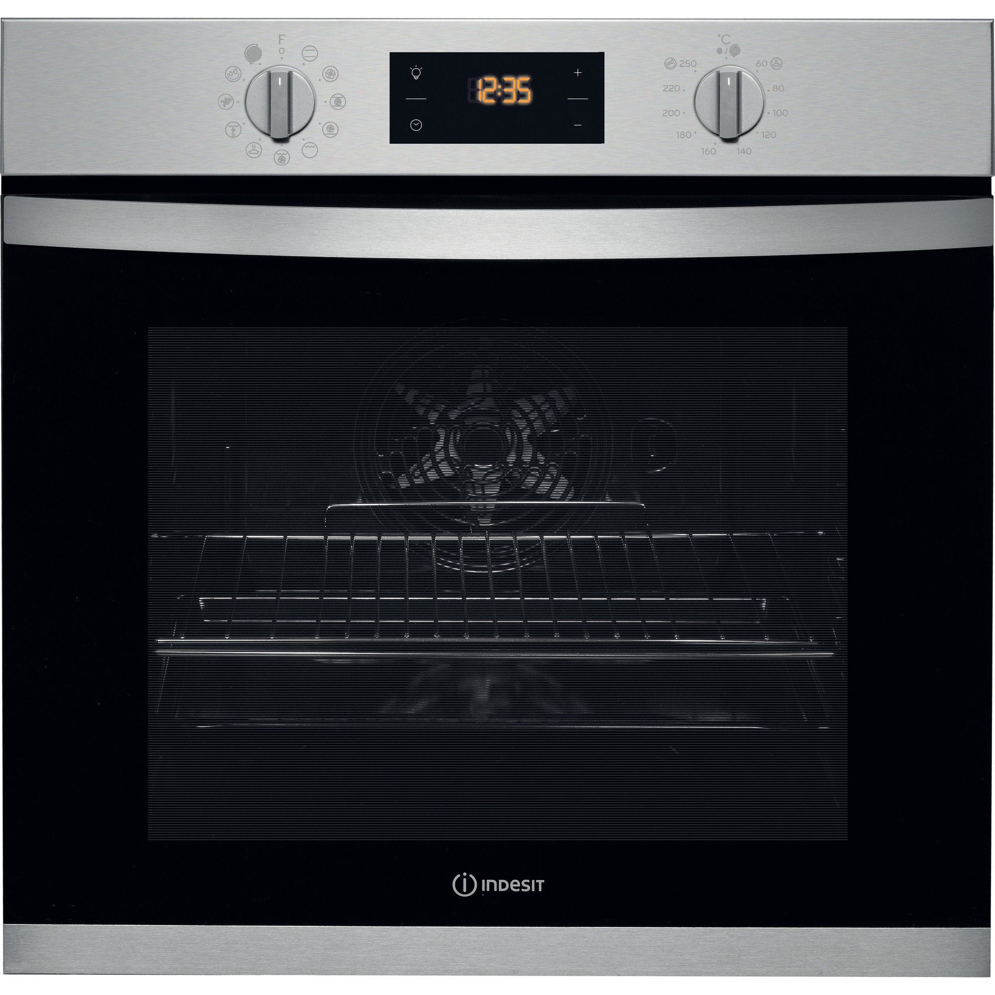 Indesit IFW 3844 H IX Inbouw oven Grijs