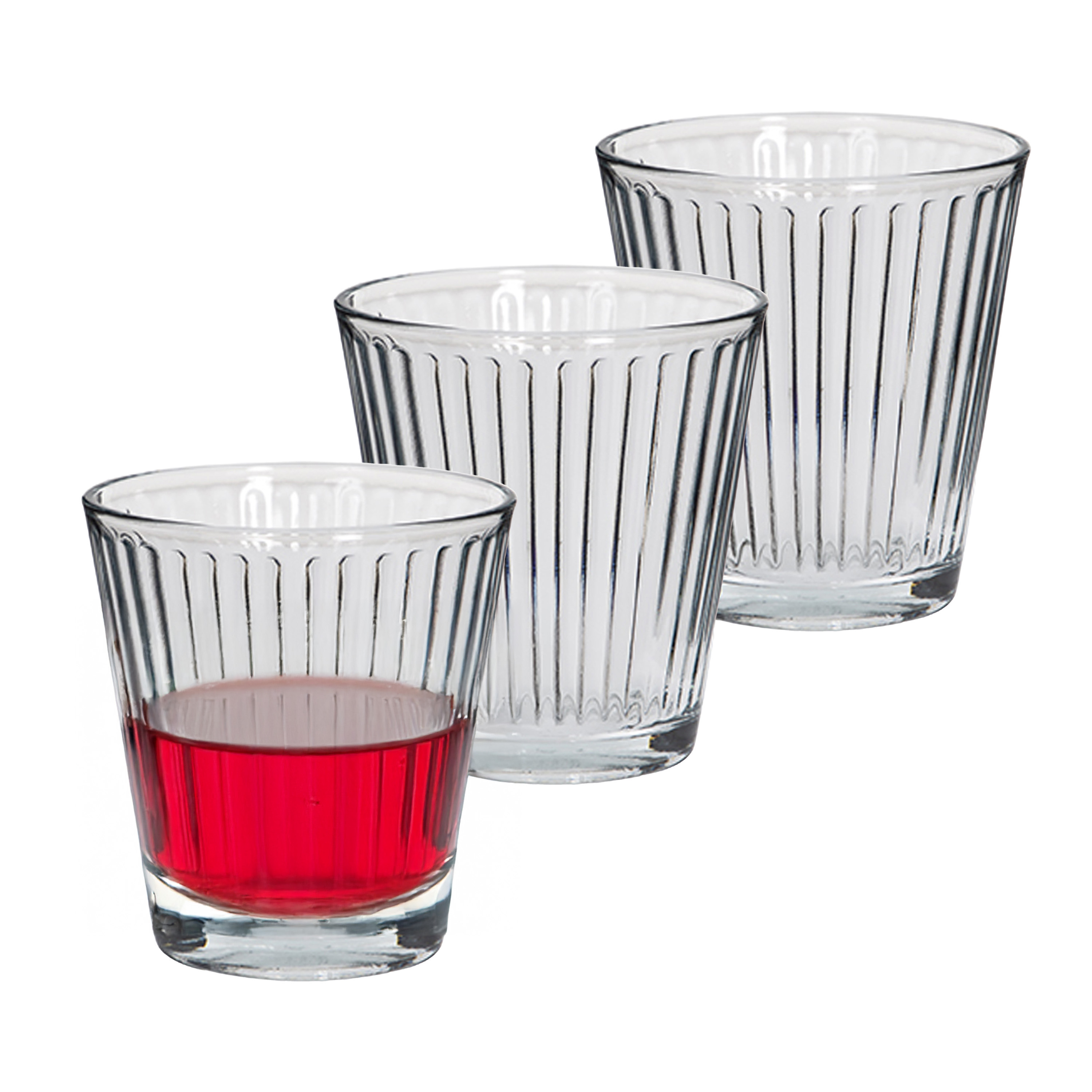 Alessandro Drinkglazen Athena - 3x stuks - glas - 230 ml -