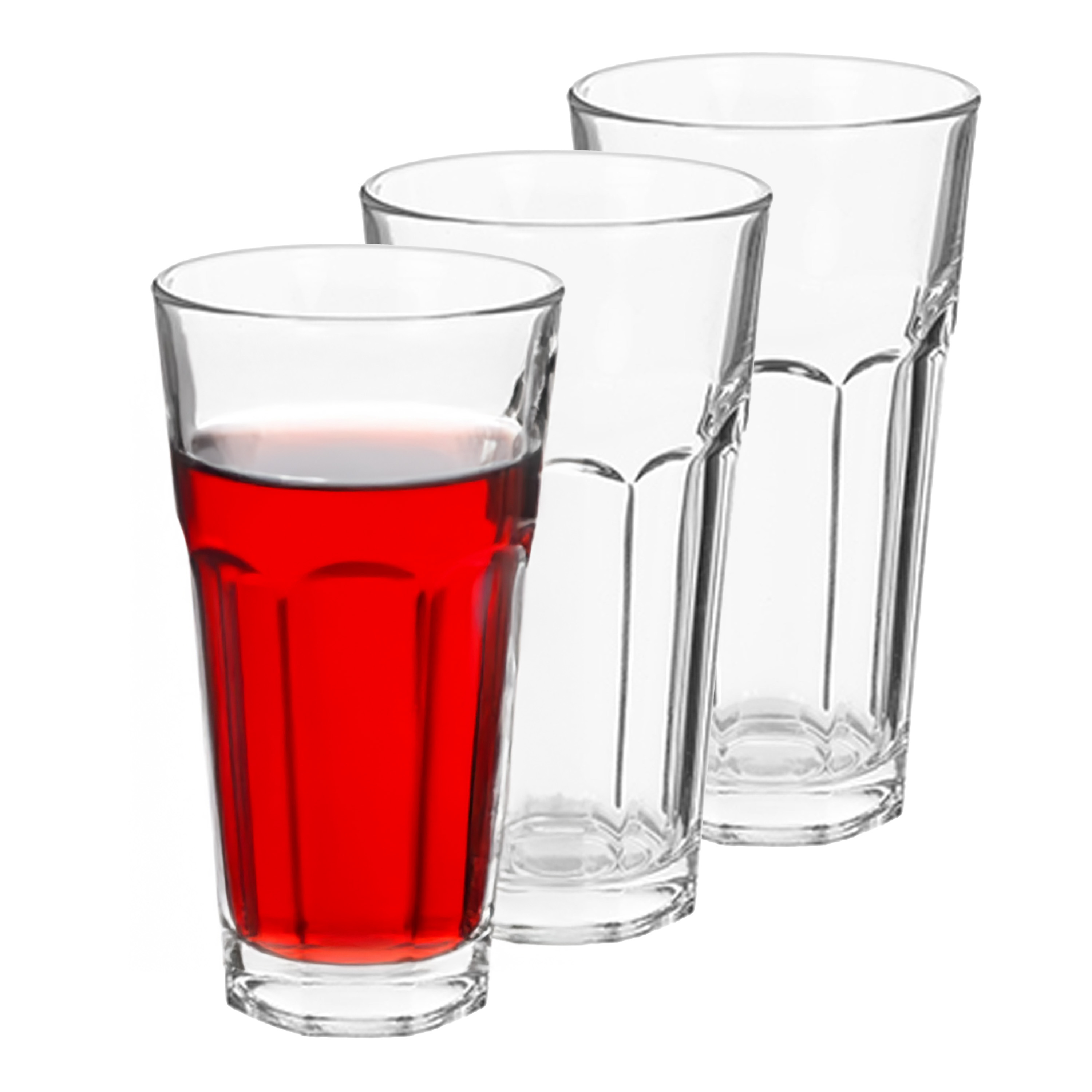 Alessandro Drinkglazen Casablanca - 3x stuks - glas - 365 ml -