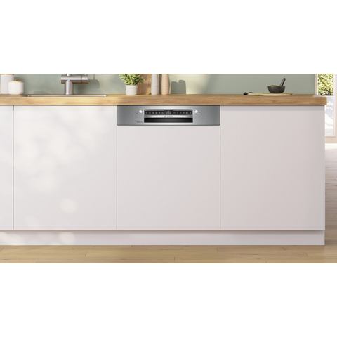 Bosch SMI4ECS28E Teilintegrierter Einbau-Geschirrspüler 60 cm gebürsteter stahl / A