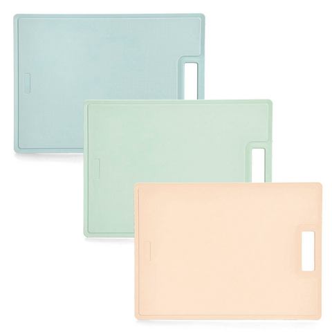 Zeller Present Snijplank Pastel' trendy pasteltinten (set, 3 stuks)