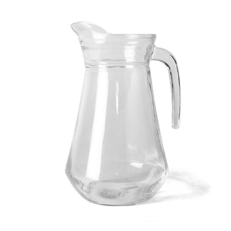 Gerimport Water karaf - 1 liter - glas - Sapkan - waterkan - schenkkan - met handvat -