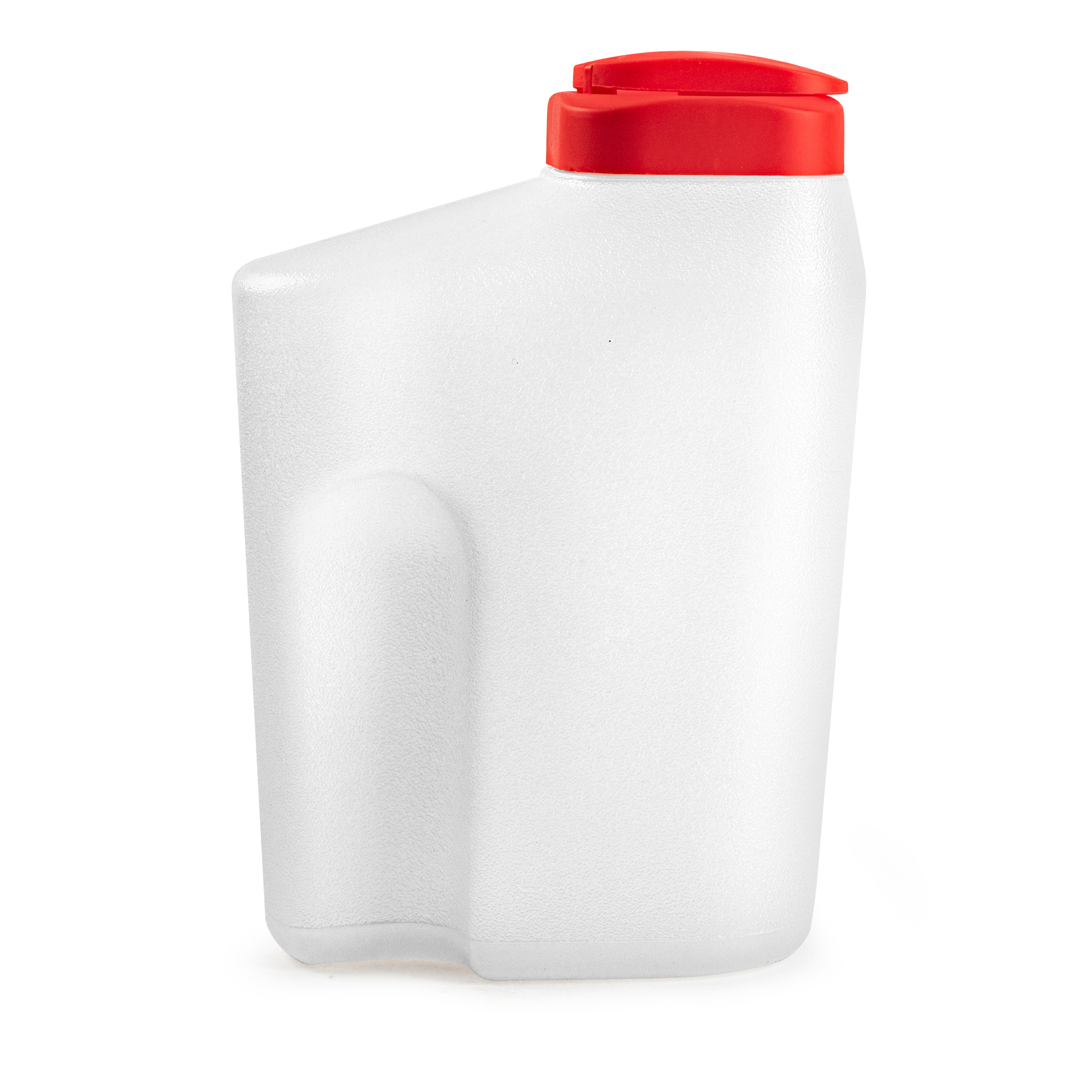 PlasticForte Grote Sapkan/Schenkkan karaf met dispenser deksel - 2.5 liter/2500 ml - wit - kunststof -