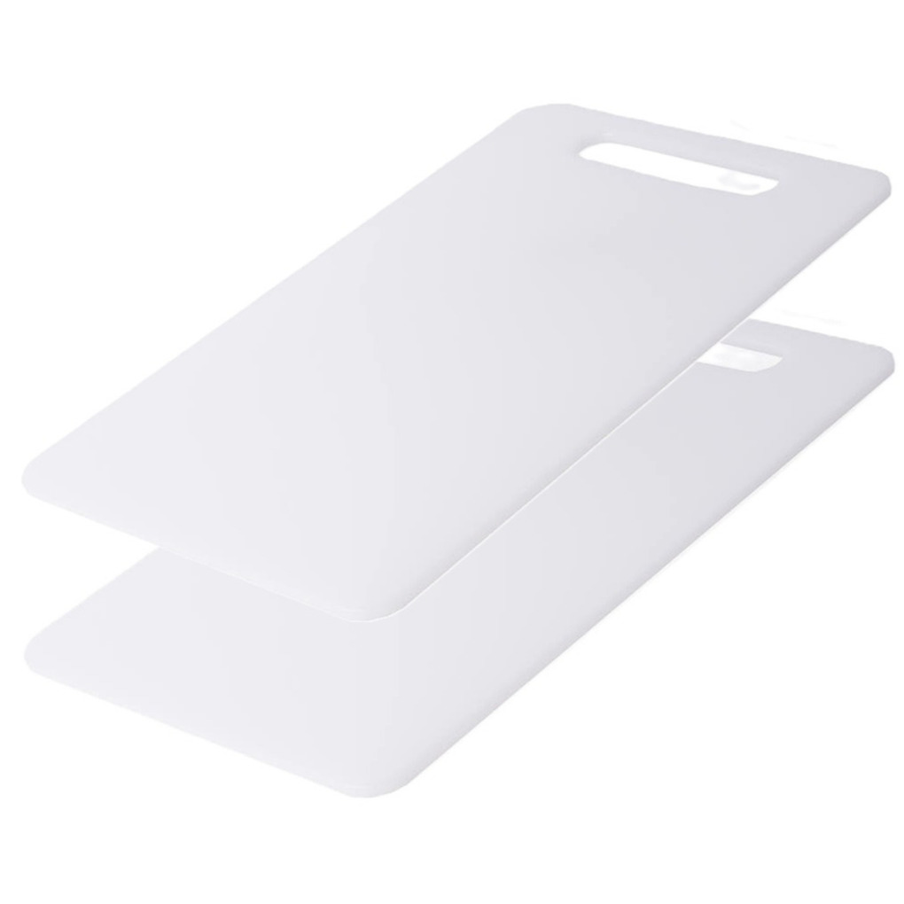 Benson Snijplank - 2x - wit - kunststof - x 30 cm - Keuken voedsel bereiden -