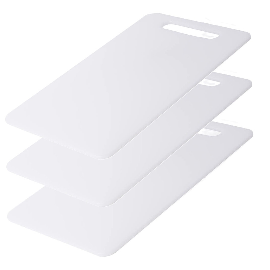 Benson Snijplank - 3x - wit - kunststof - x 30 cm - Keuken voedsel bereiden -