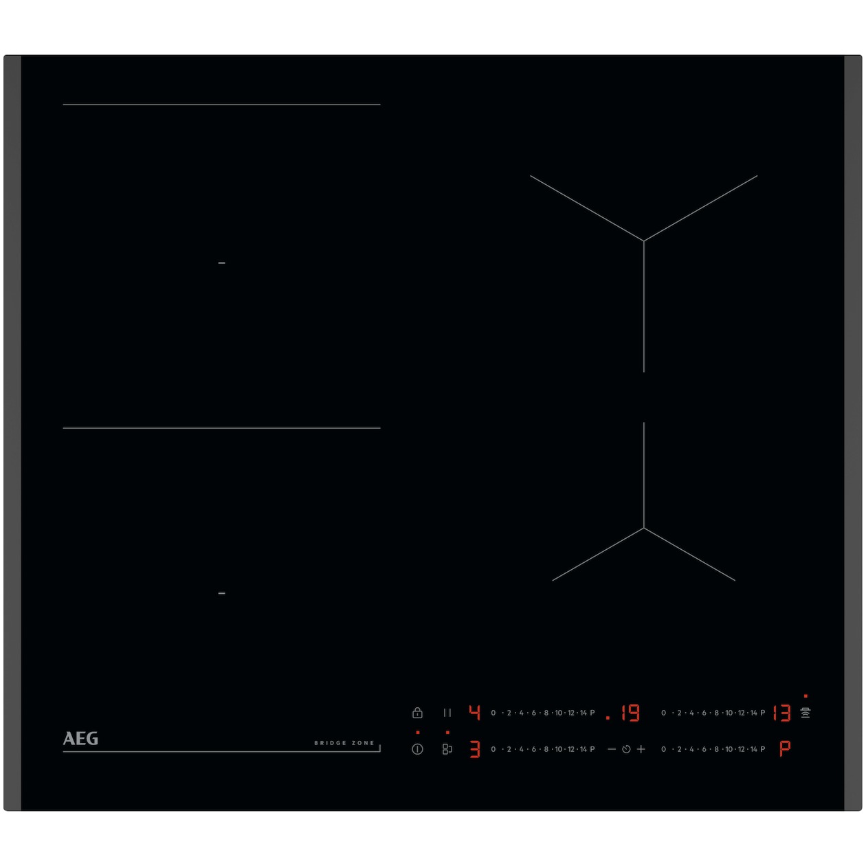 AEG TO64IB0BFB Inductie inbouwkookplaat Zwart