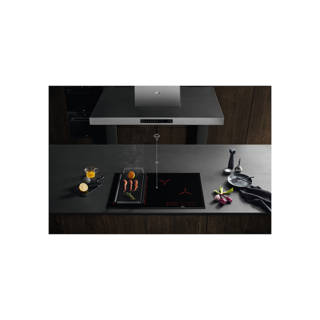 AEG TN64IA0BFB Inductie inbouwkookplaat Zwart