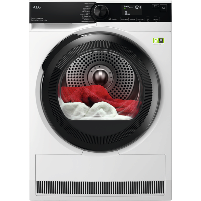AEG 8000 AbsoluteCare - Warmtepomp Droger 8 kg TR868B4B