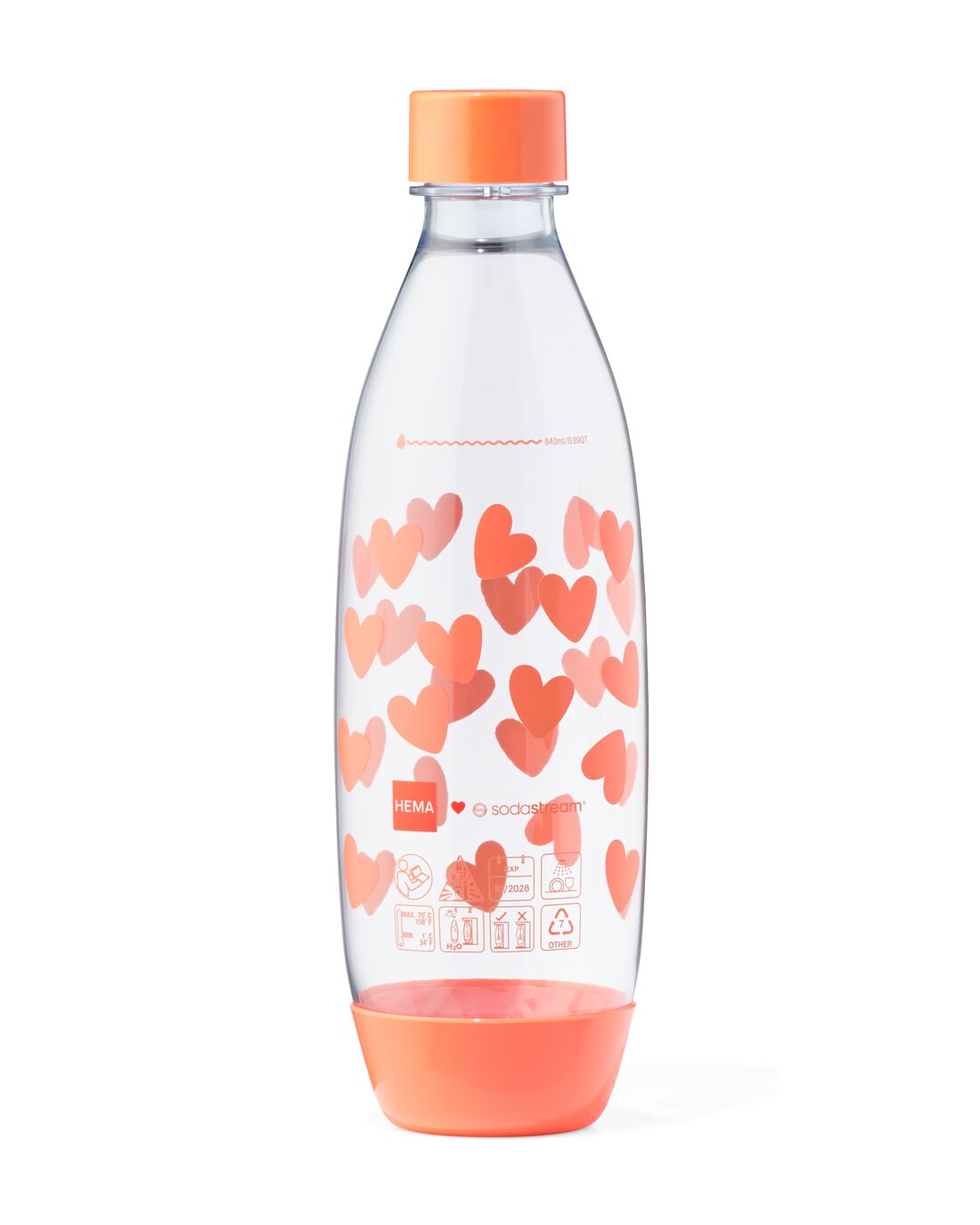 Sodastream Kunststof Fles 1L Hartjes Koraal