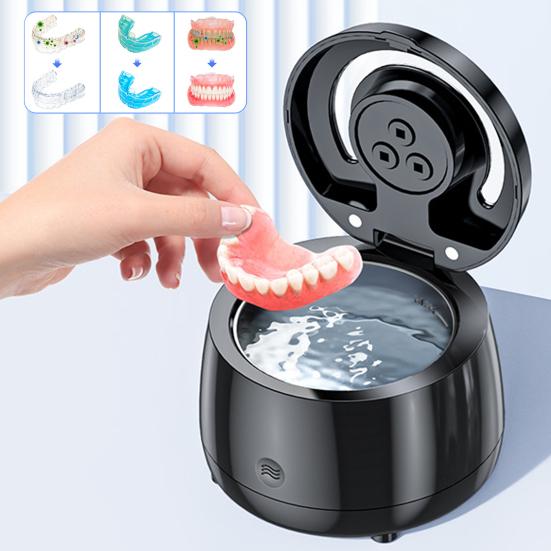 Anruifu Prothese Reinigingsmachine Retainer Ultrasoon Reiniger Grote Capaciteit 43000Hz Hoge Frequentie Vibratie Plug-Play Mondbeschermer Reinigingsmachine UK