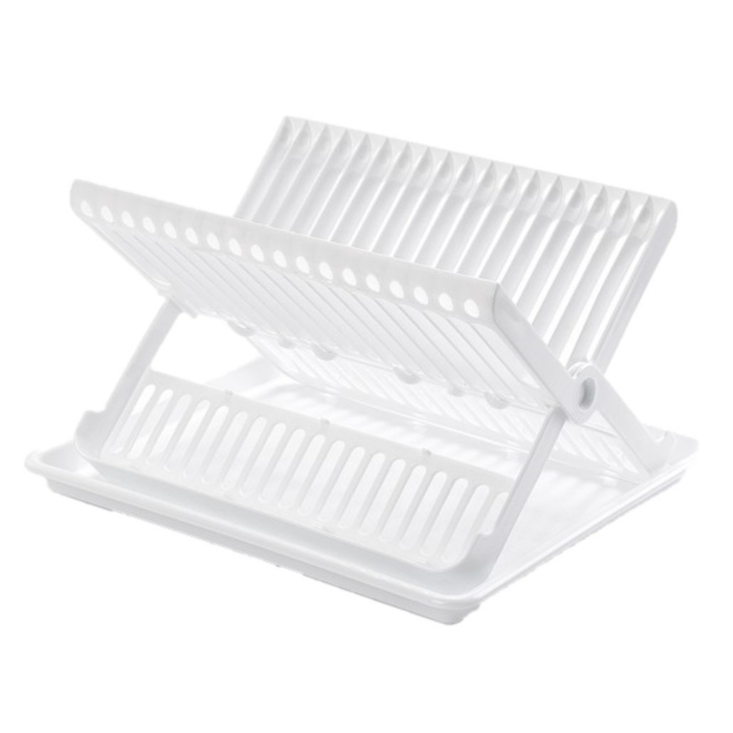 PlasticForte Afdruiprek - 2-laags - wit - met lekbak - x 33 cm - afwasrek -
