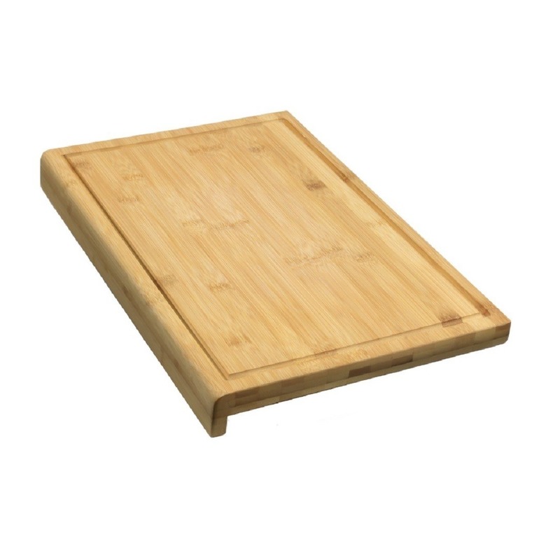 Merkloos Snijplank voor aanrechtblad rand - bamboe hout - 35 x 24 cm -