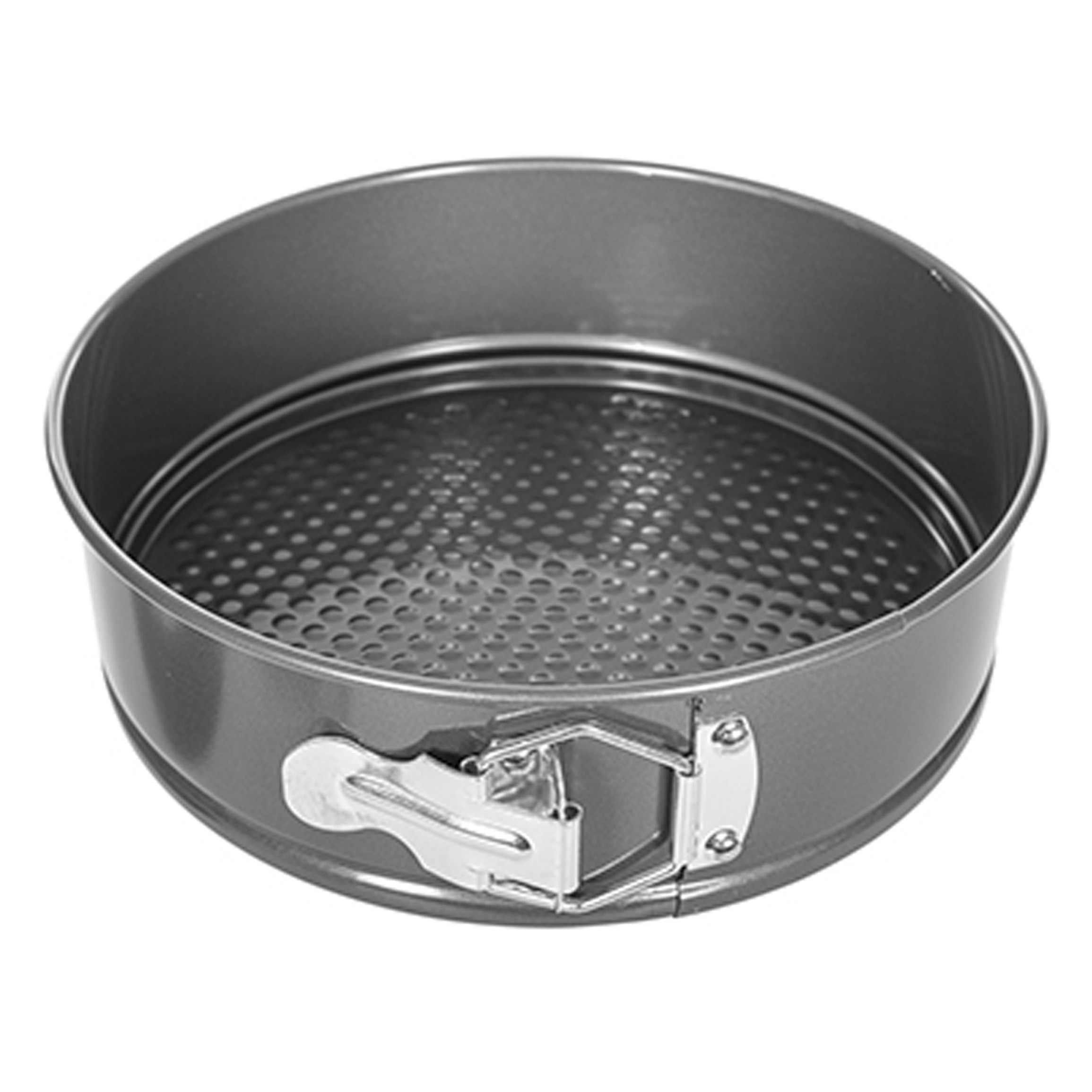 Alessandro Taarten bak/spring vorm - metaal - zilvergrijs - 22 cm - bakgerei - taarten -