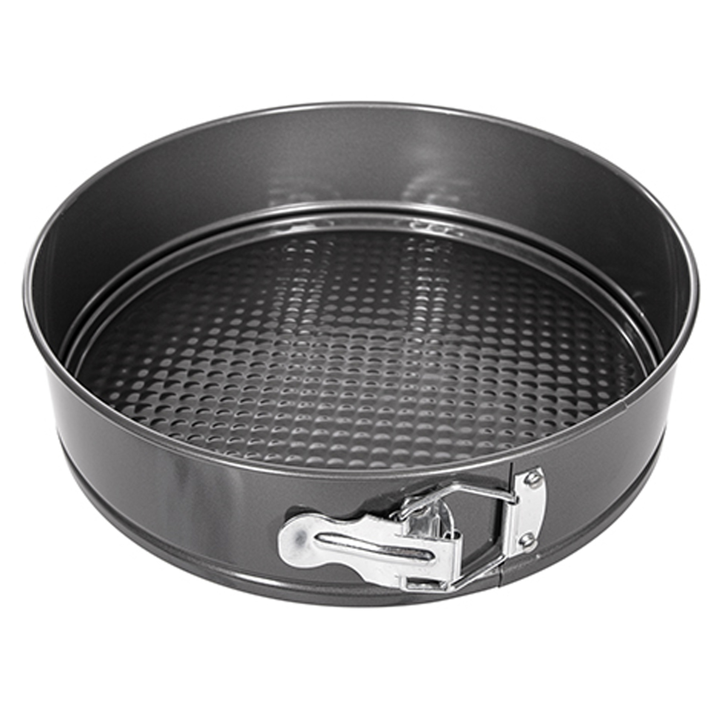 Alessandro Taarten bak/spring vorm - metaal - zilvergrijs - 26 cm - bakgerei - taarten -