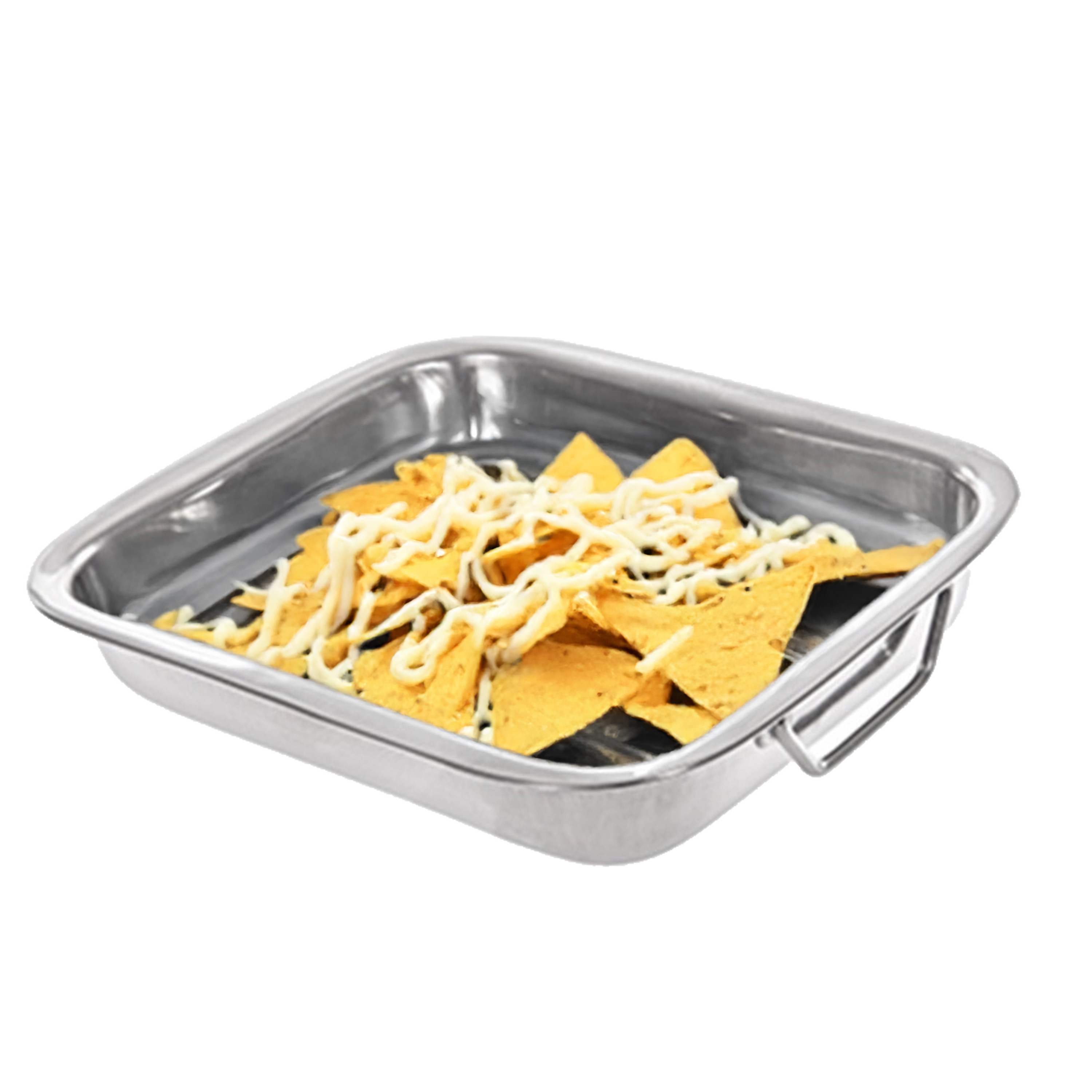 CM Braadslede/ovenschaal RVS - rechthoekig - 26 x 21 x 5  - braadblik - oven -