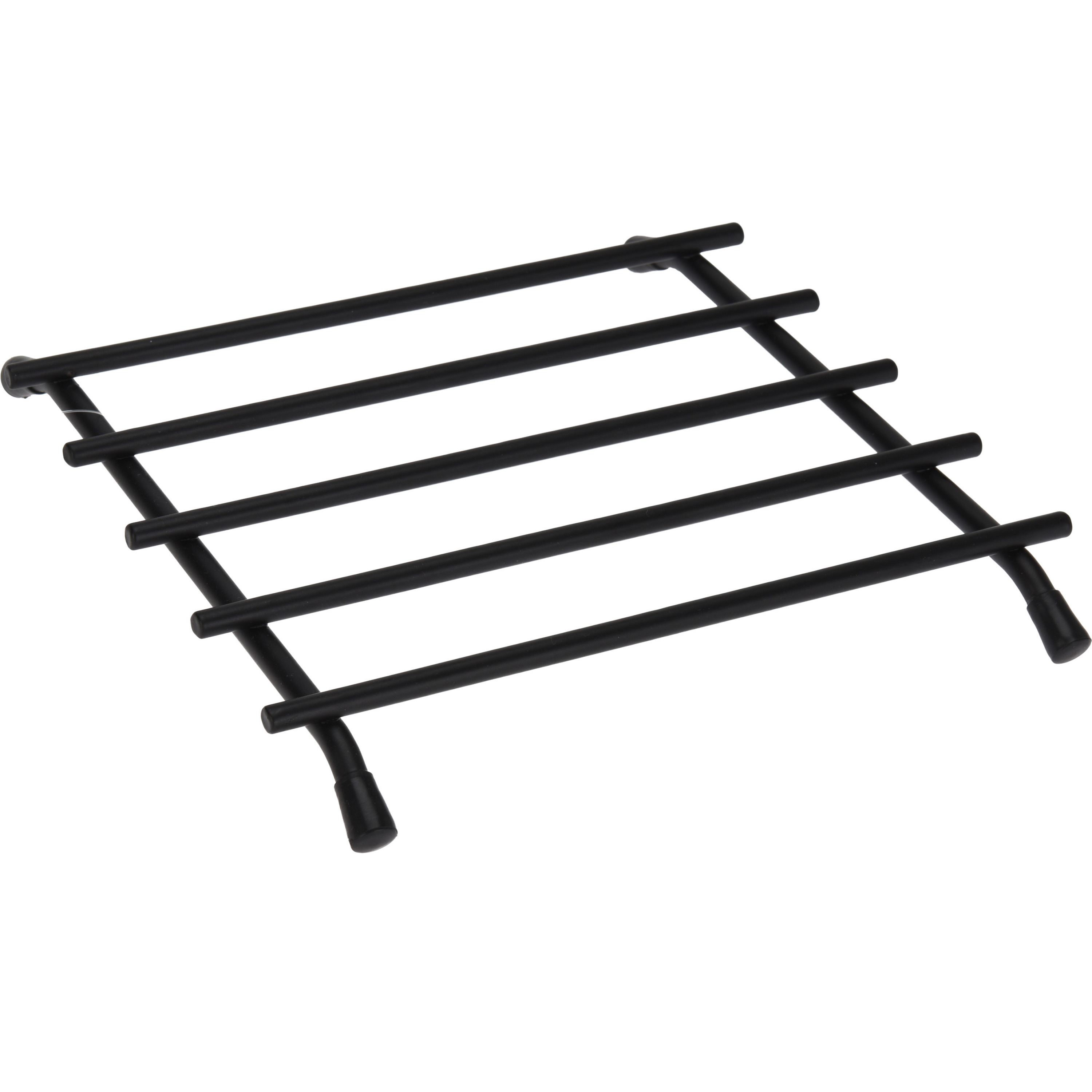 Bellatio Design BD Pannenonderzetter - zwart - metaal - 20 x 20 cm - ovenschaal onderzetter -