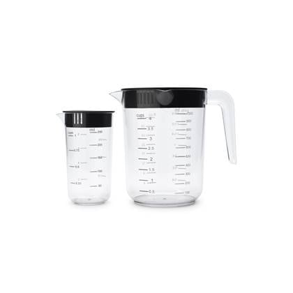 Brabantia Tasty+ maatbeker set, 2-delig - Dark Grey