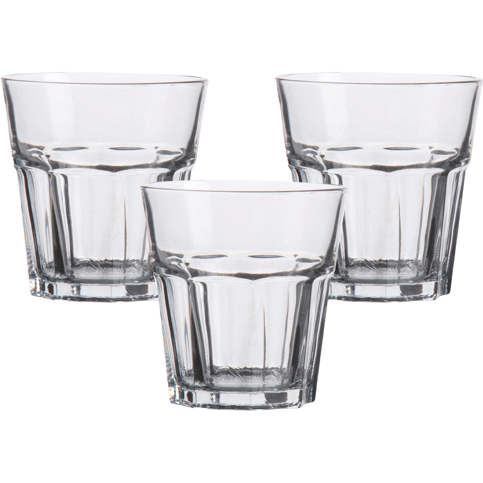 Urban Living Waterglazen Vegas - transparant glas - 3x stuks - 270 ml -