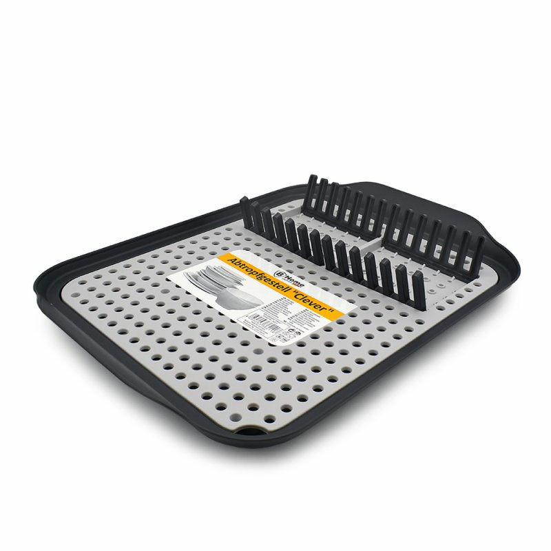 B-Home Afwas afdruiprek met lekbak - petrol - kunststof - 30 x x 4 cm -