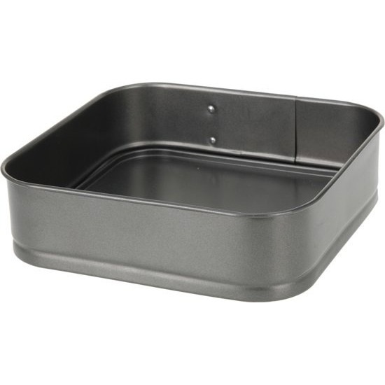 Merkloos 2x Vierkante springvormen 24 cm -