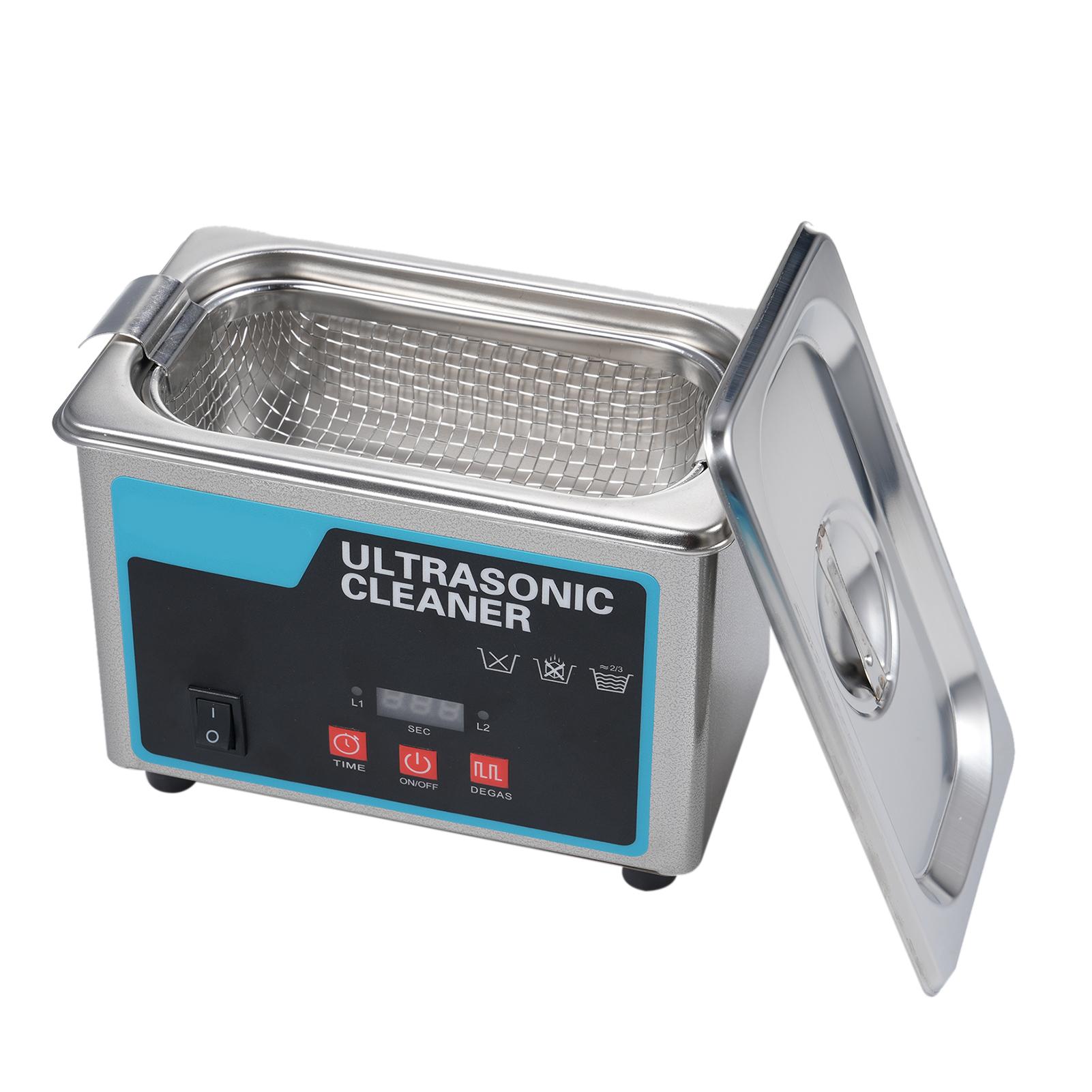 Houspace Kitchen 0,8L Ultrasone sieradenreiniger Professionele schonere machine met reinigingsmand voor sieraden EU Plug