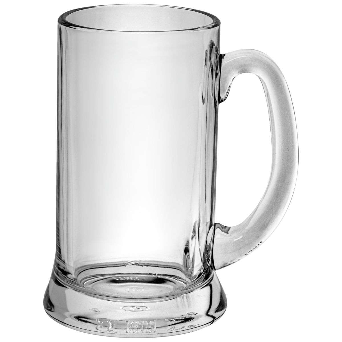 Borgonovo Bierpul Icon; 520ml, 8x15.5 cm (ØxH); transparant; 0.4 l vulstreepje, 6 stuk / verpakking