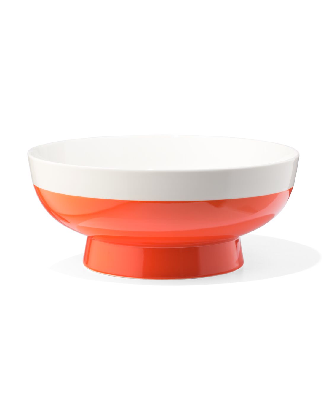 HEMA Saladeschaal Ø26cm Tafelgenoten New Bone Wit+rood (wit)